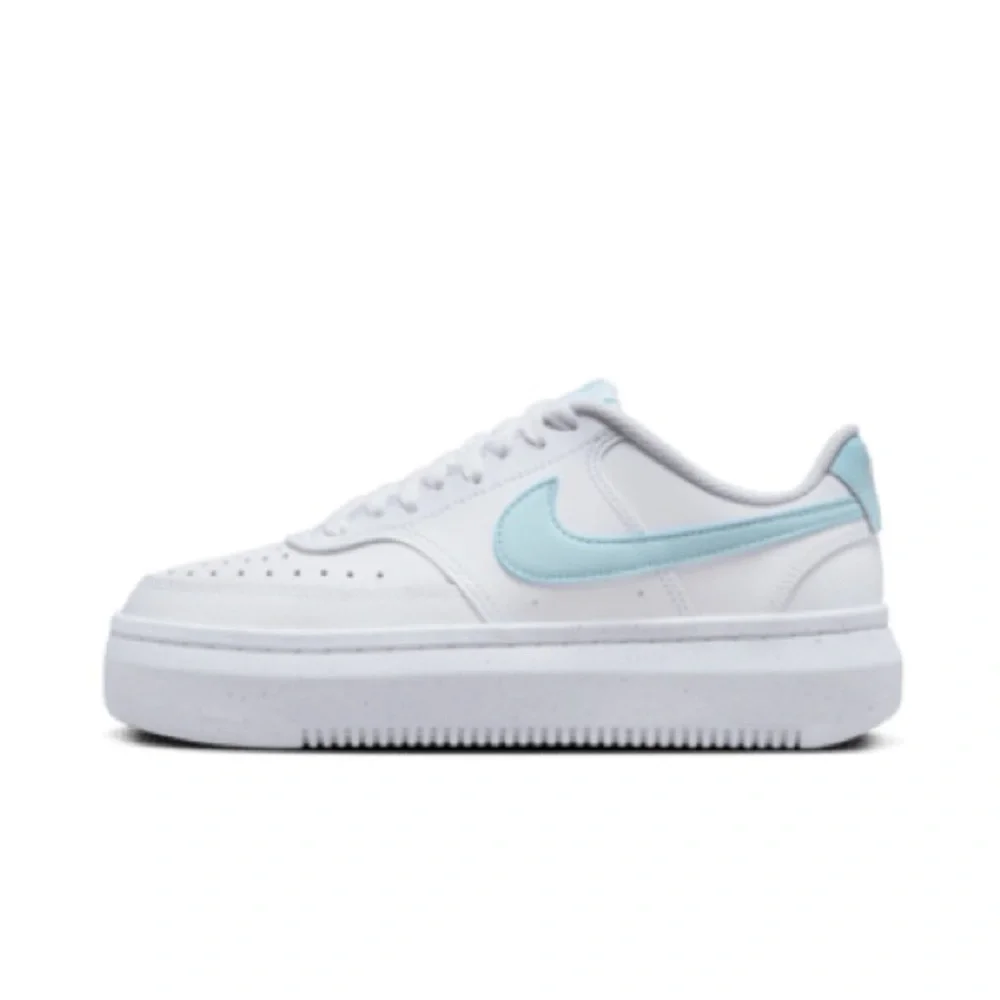 Nike Court Vision Alta Women' Shoes White/Glacier Blue Style DZ5394-101 Platform